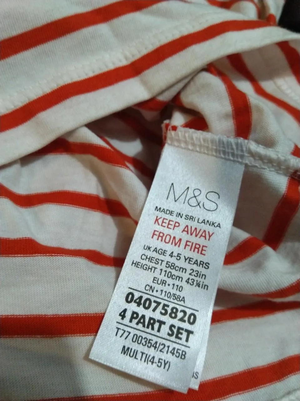 Ramas Girl Cotton Top Red & White - image 3