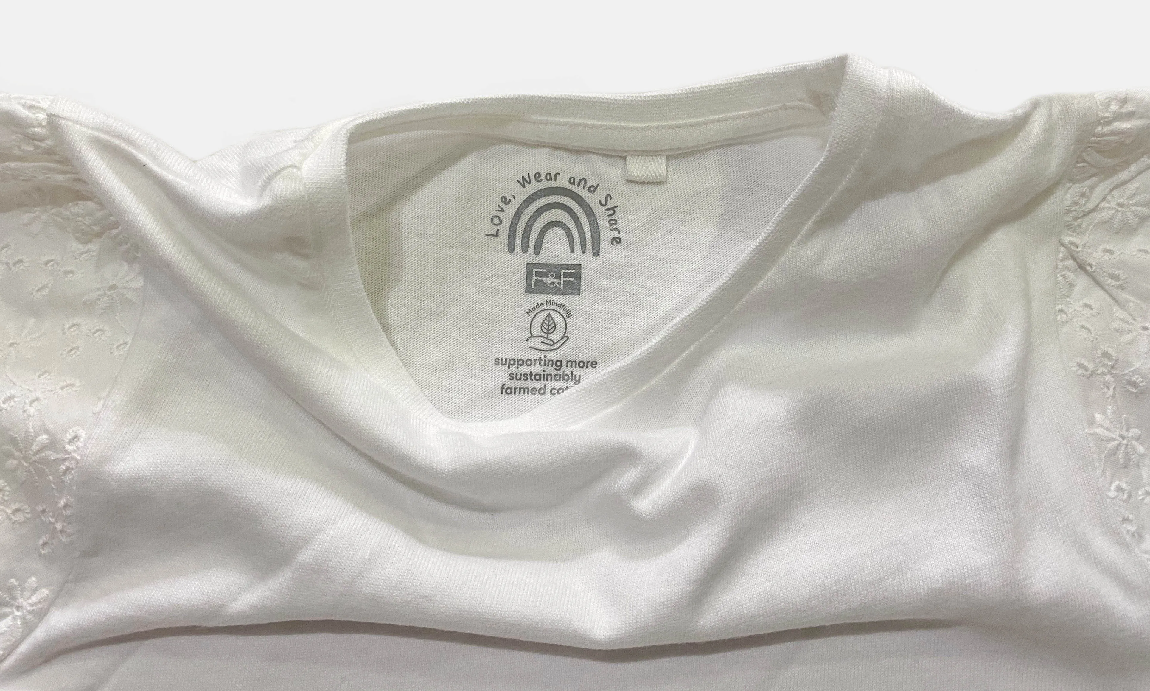 F&F Girls Top White - image 2