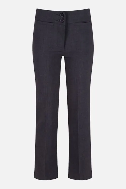 Generic Junior Girls Twin Pocket Comfort Stretch Trousers - image 2