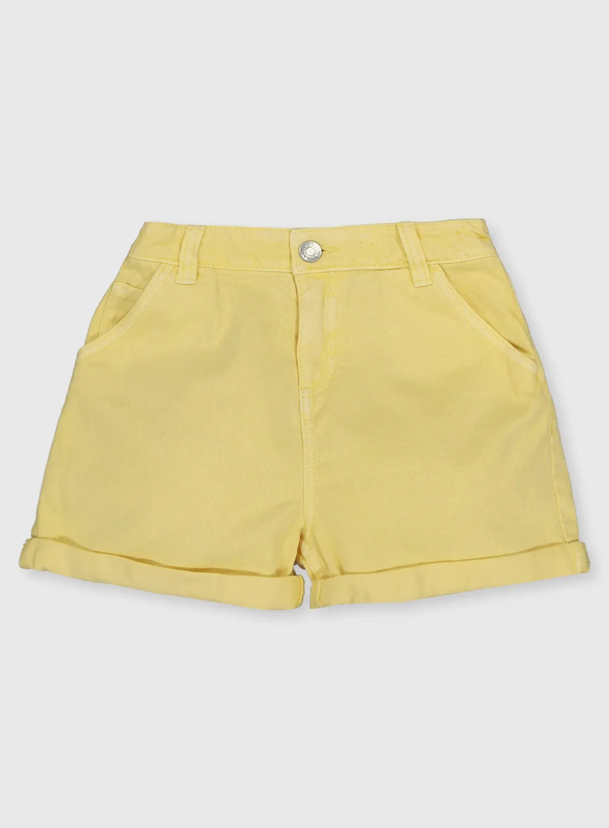 Generic Girls Yellow Denim Shorts