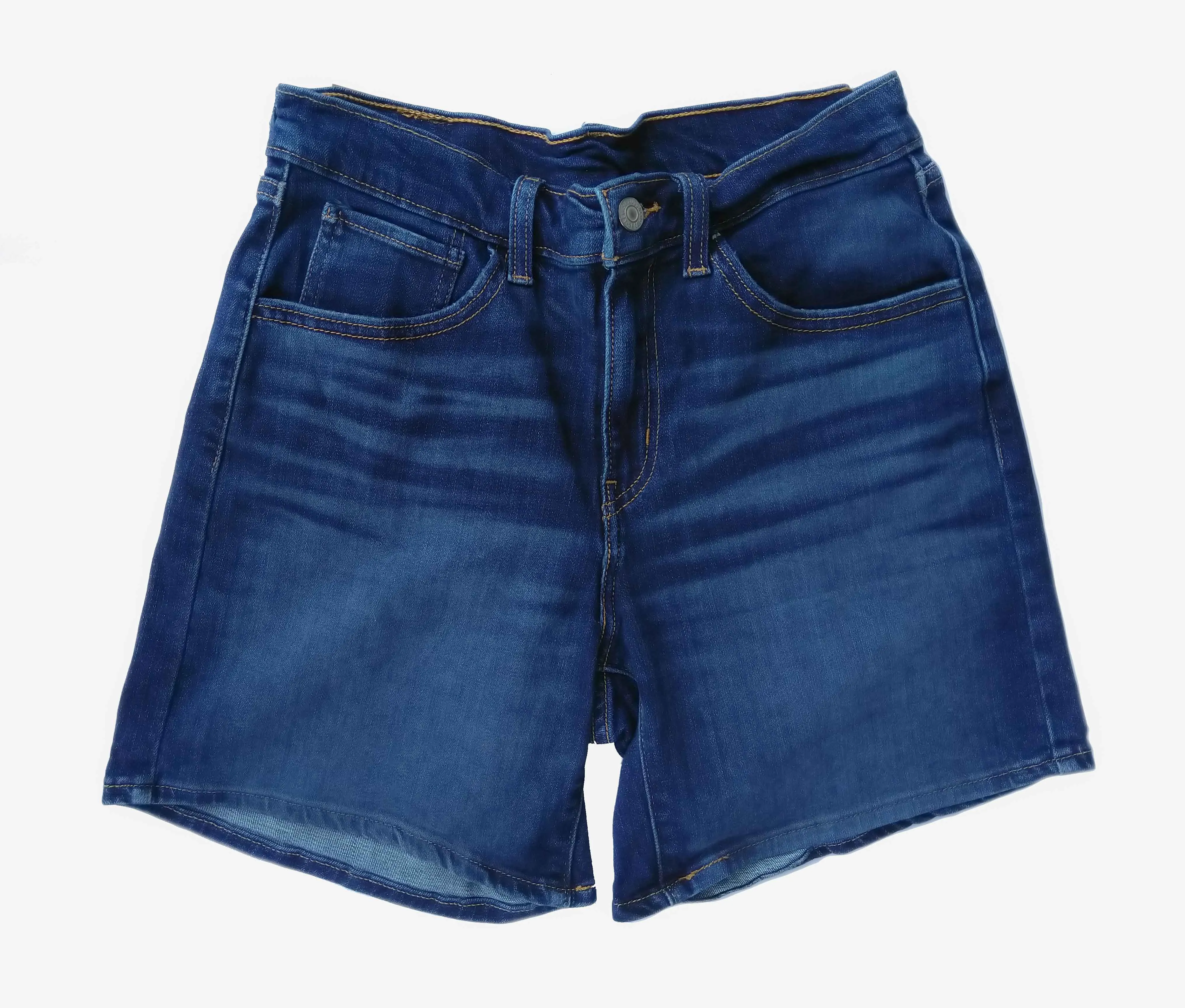 Levis Mid Length Shorts Blue Waist 28