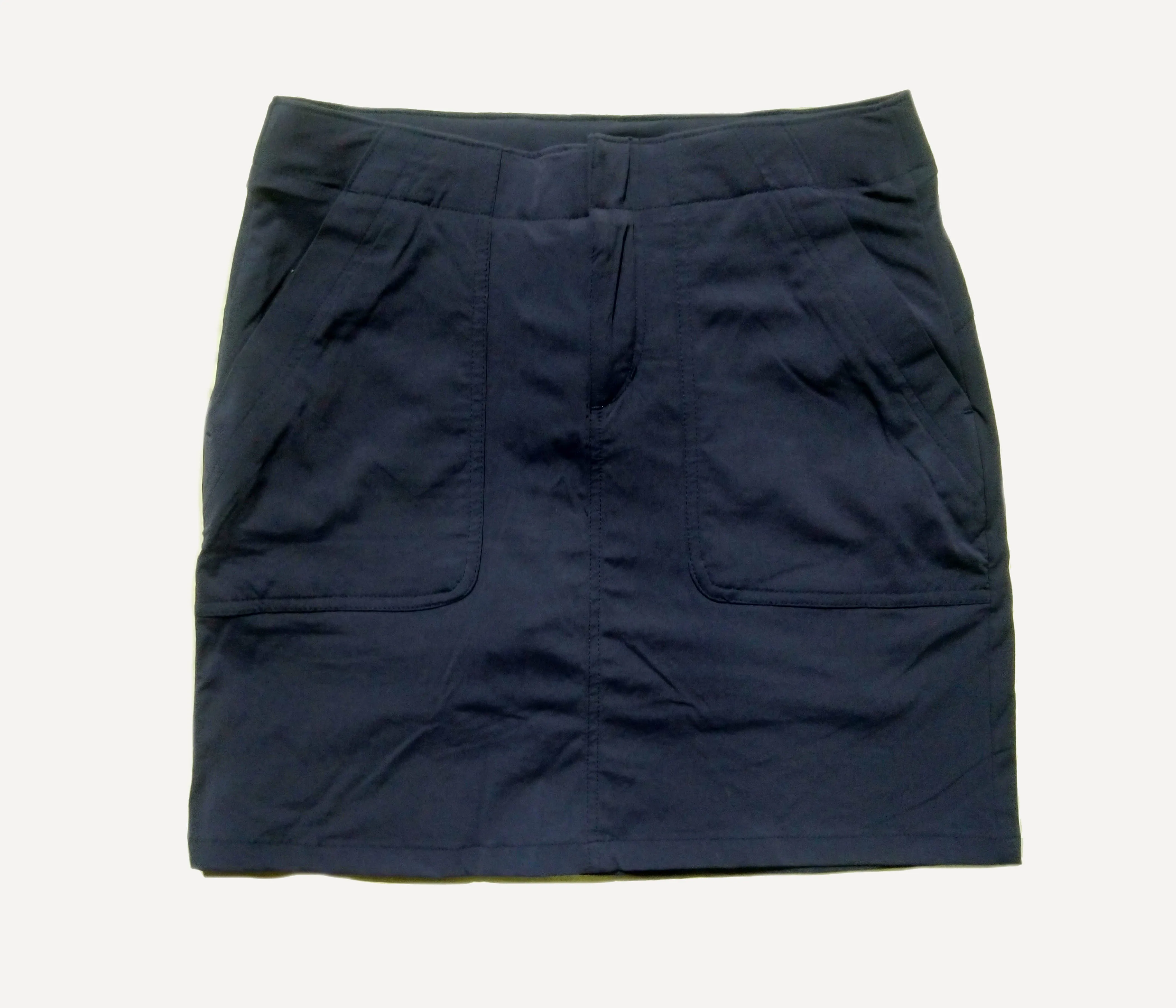 Eddie Bauer Womens Skirt Blue Waist:29 with Under Short