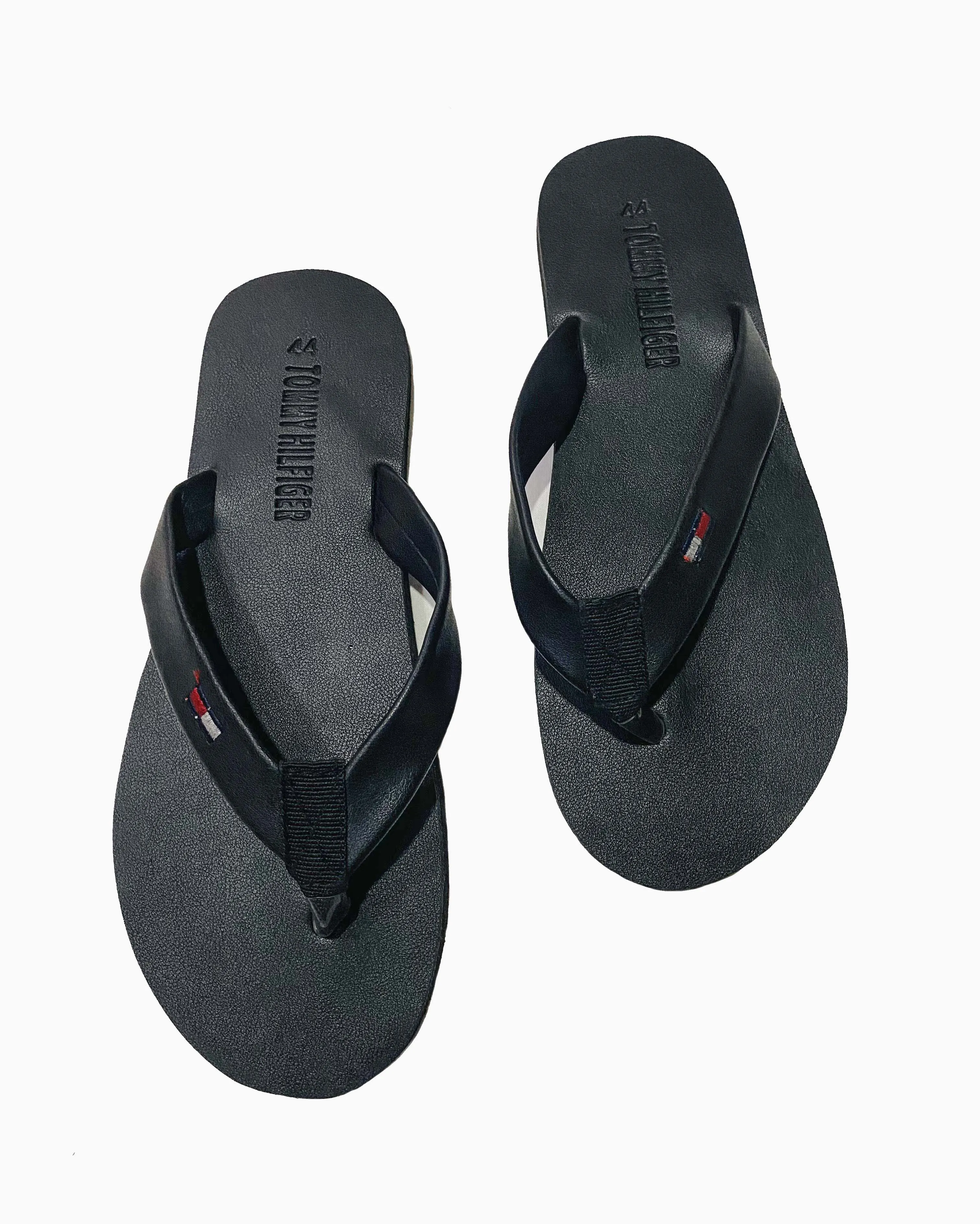 T O M M Y EU:42 Black Mens Slippers Comfortable