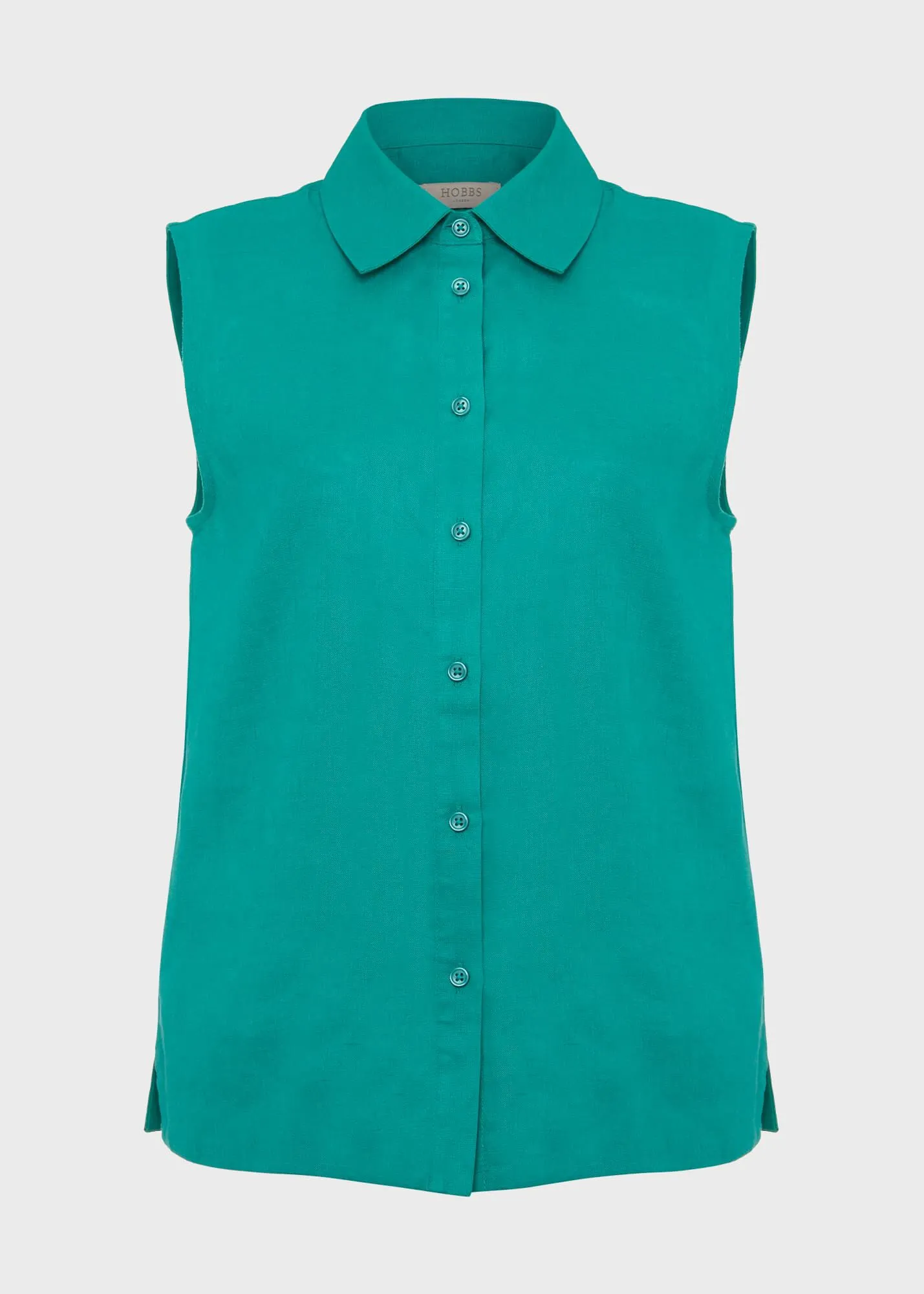 Hobbs Green Sleeveless Blouse - image 5