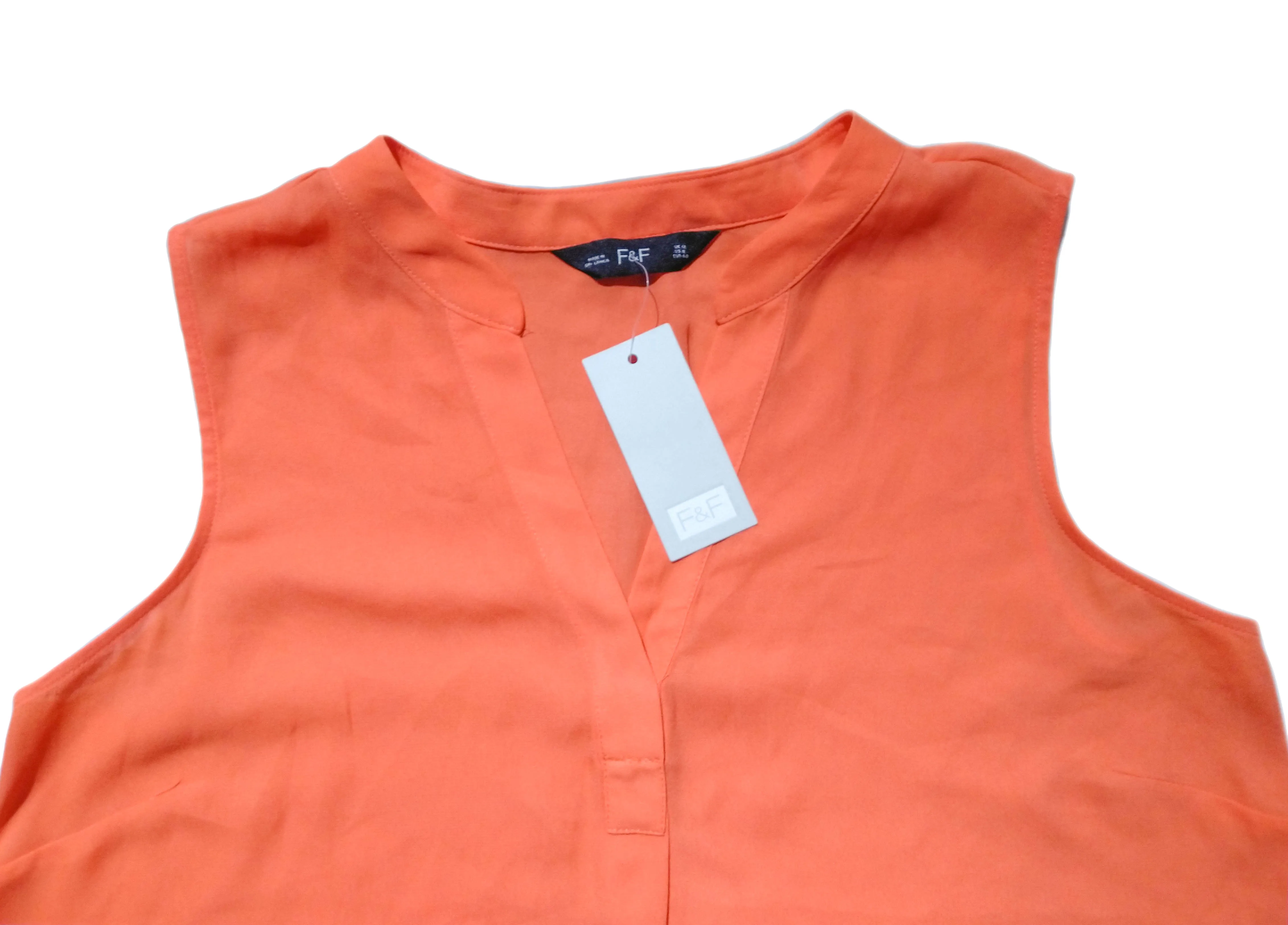 F&F Orange Ladies Sleeveless Blouse - image 2