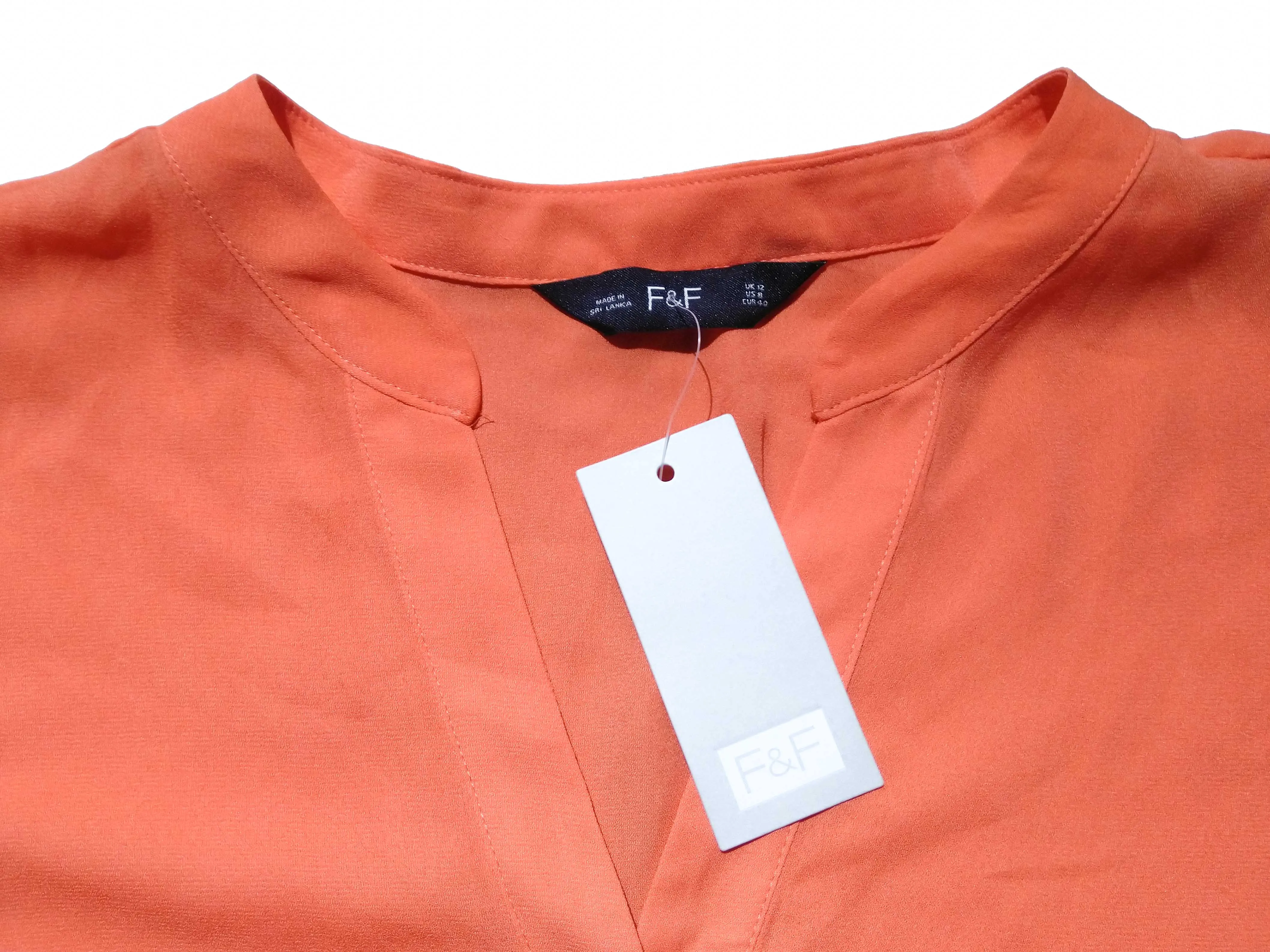 F&F Orange Ladies Sleeveless Blouse - image 3