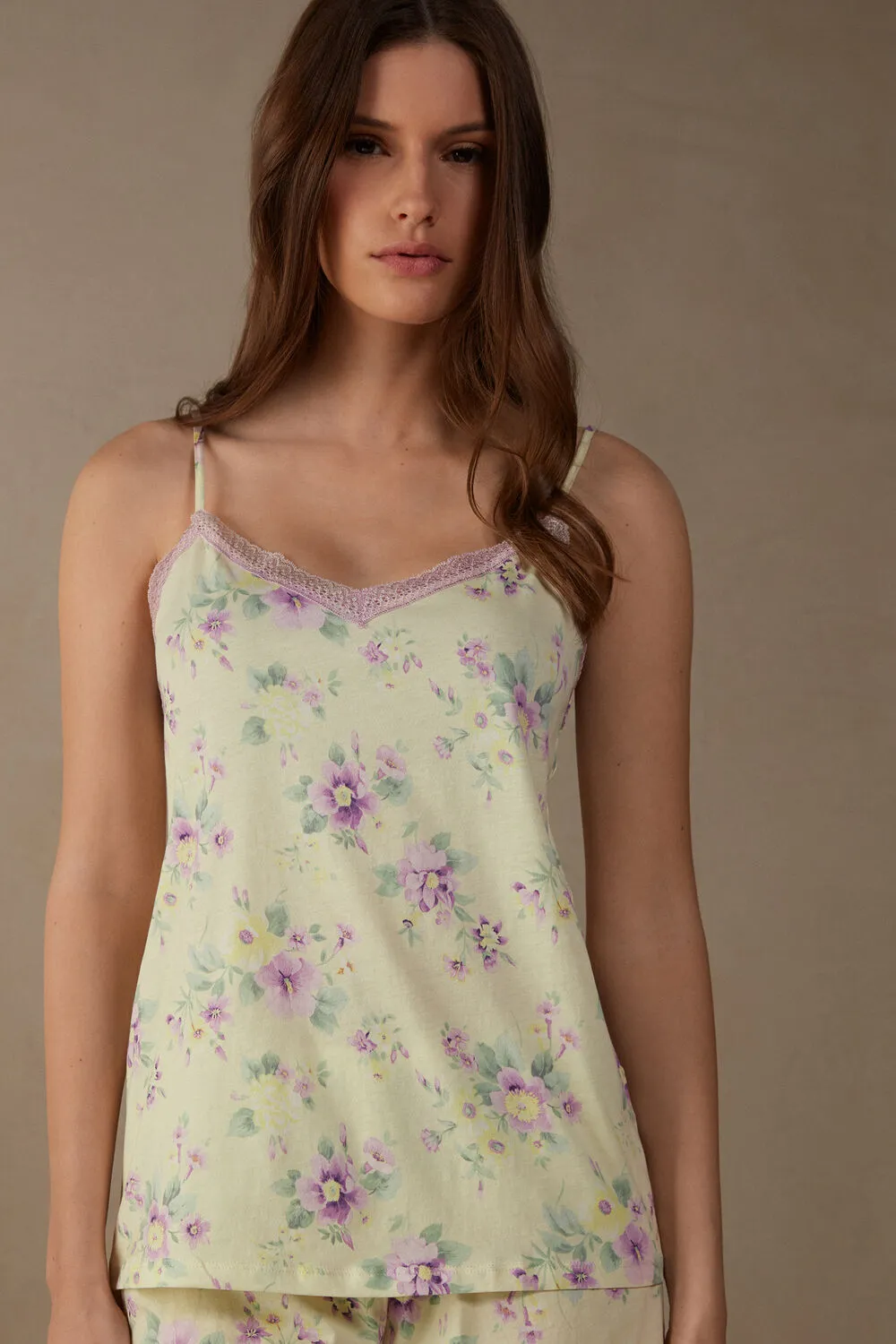 M Multicolor Womens Flower Power Cotton Top - image 2
