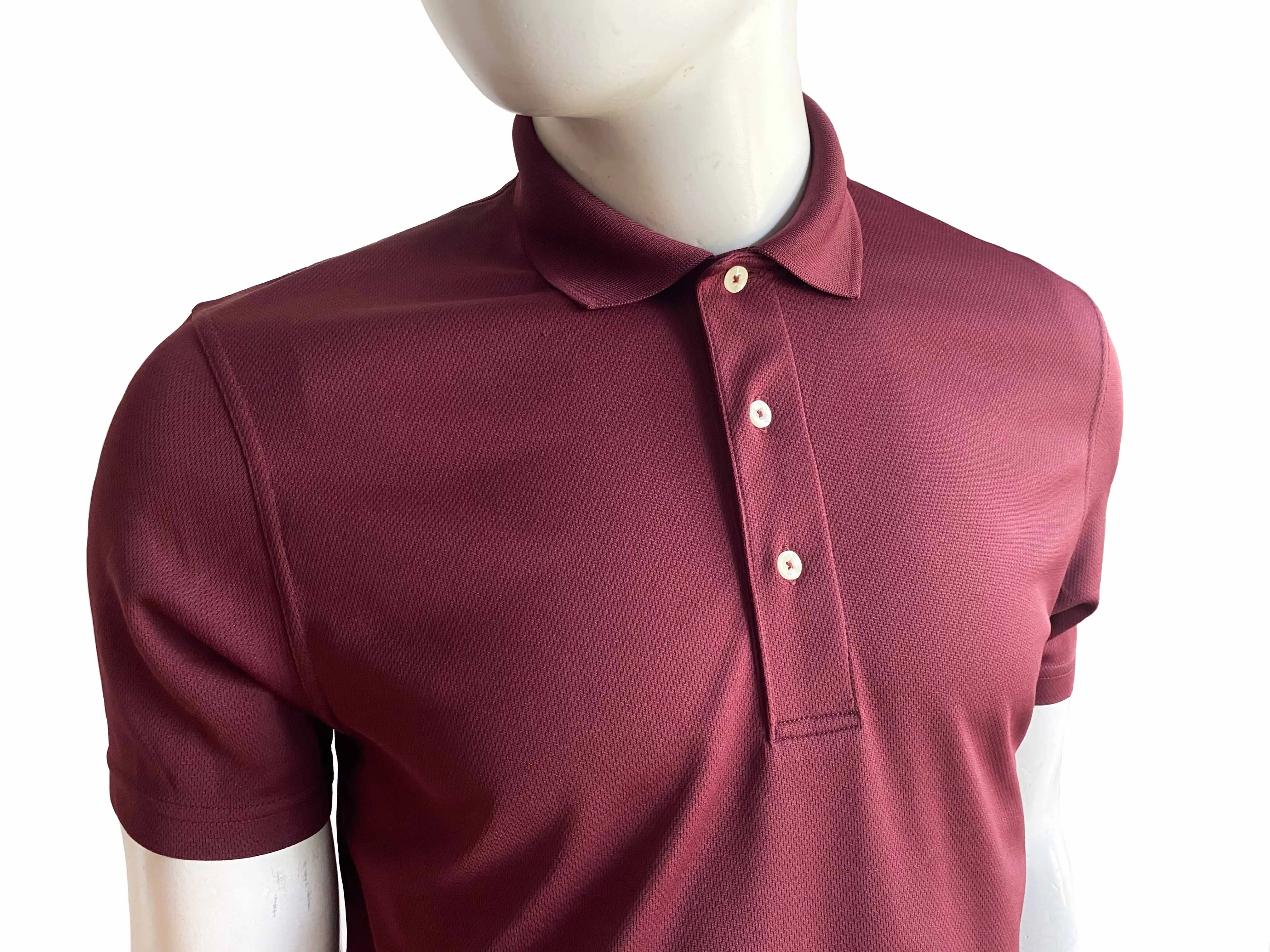 M Red Mens Branded T shirt Tall Select Snag-Proof Polo - image 3