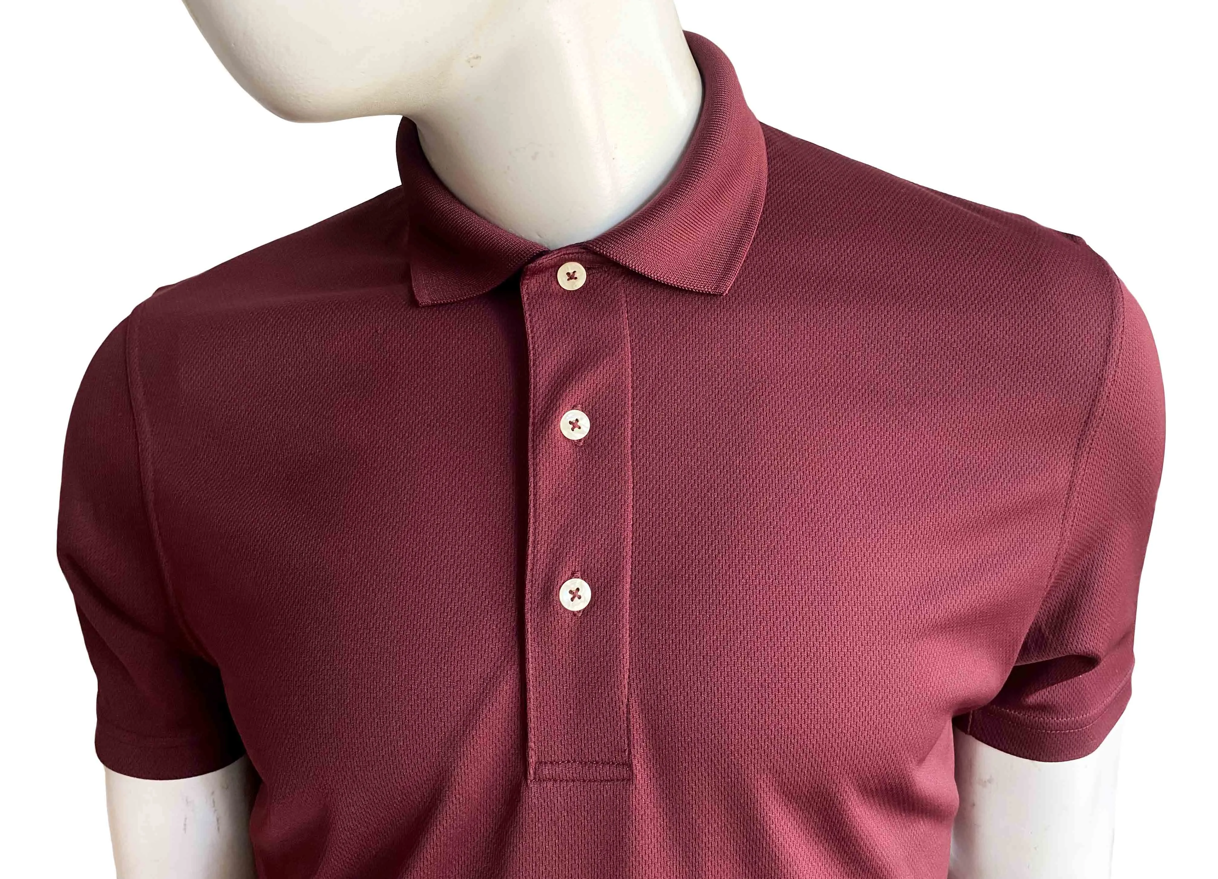 M Red Mens Branded T shirt Tall Select Snag-Proof Polo - image 4