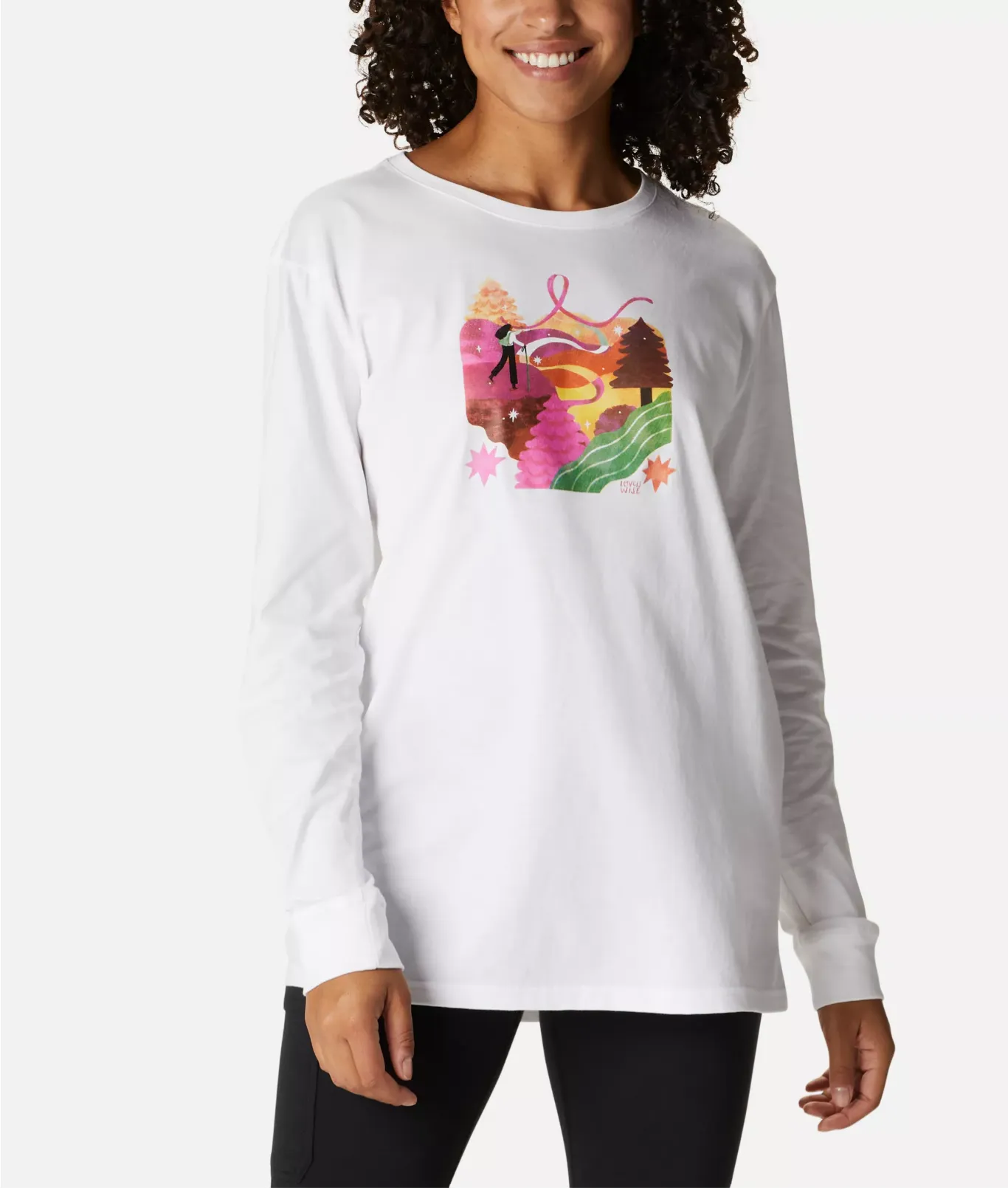 Generic White Womens Tested Tough In Pink Graphic Long Sleeve Tee