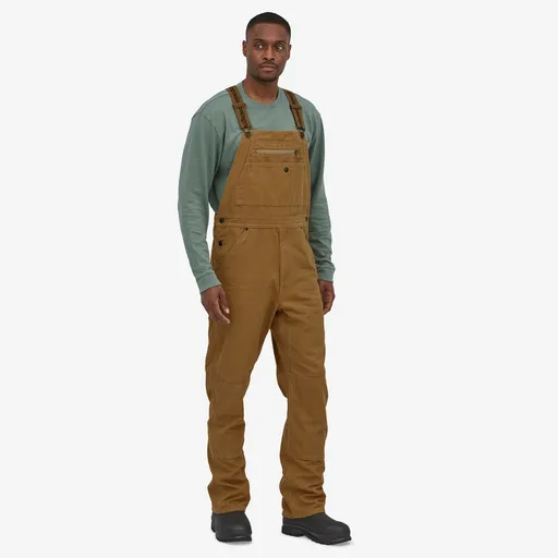 S Brown Mens Work Wear Canvas Overalls