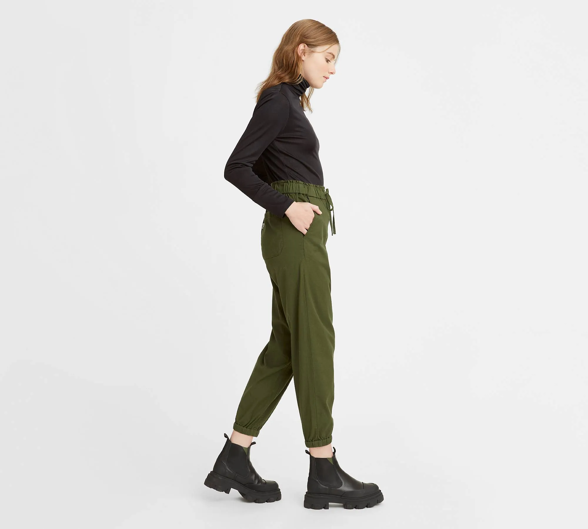 Levis Off Duty Green Womens Jogger Pant - image 2