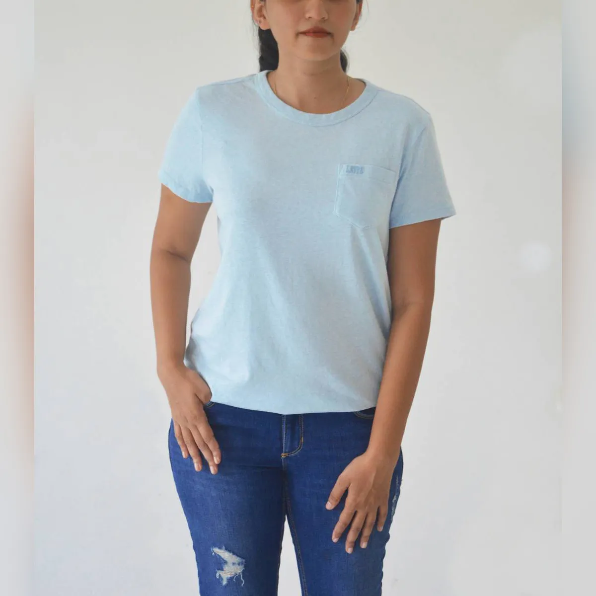 Generic Womens T-shirt Light Blue