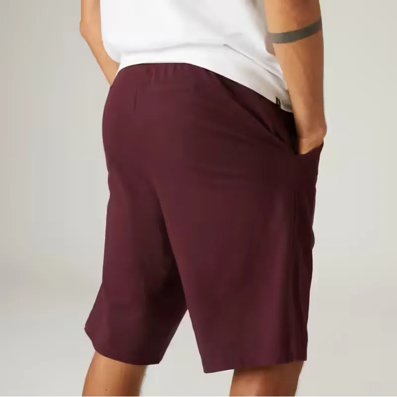 S Red Mens Burgundy Red Athletic Shorts for Workouts - image 3