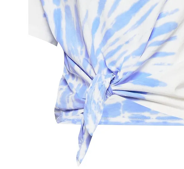 Generic White Women's Tie-Dye T-Shirt - Comfortable Fit - image 2