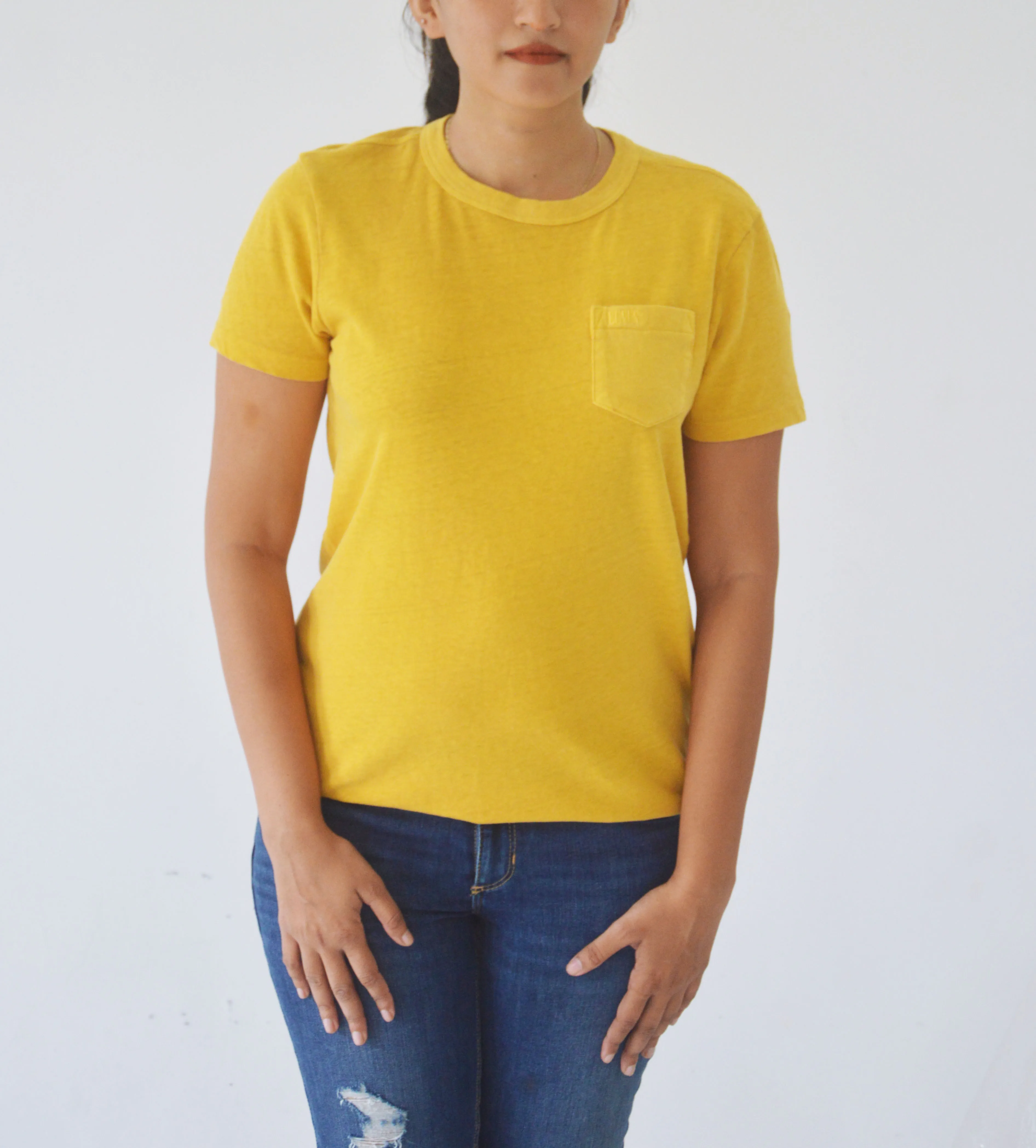 Levis Womens Yellow Cotton T-shirt - image 2