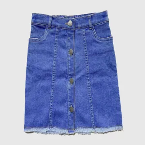 F&F Girls Denim Skirt 7-8 yrs
