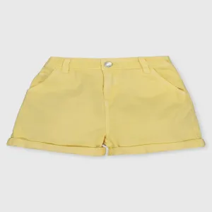 Generic Girls Yellow Denim Shorts