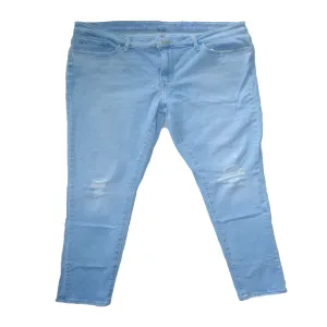 Generic Womens Patch Denim - Light blue, Waist:36