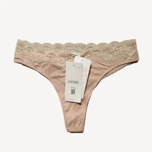 OYSHO Womens Thongs Lace Lingerie Panties
