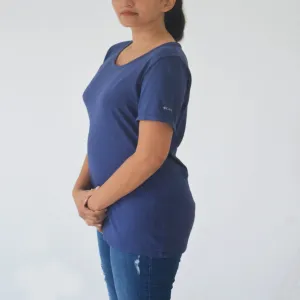 Columbia Dark blue Womens T-shirt Lightweight Cotton