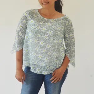 Branded US6/UK10 Floral Long Sleeve Tops Multicolor
