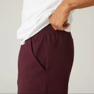 S Red Mens Burgundy Red Athletic Shorts for Workouts