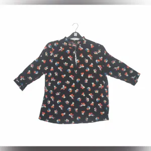 Papaya US12/UK16 Black Womens Blouse