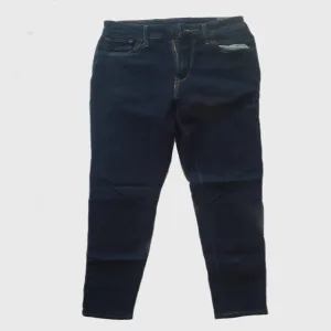 Generic Womens Skinny Dark Blue Denim