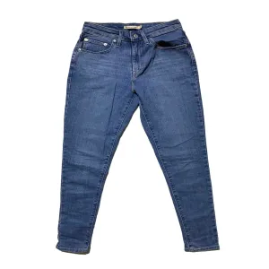 Generic L001 Blue High Rise Skinny Jeans