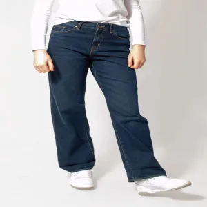 M&S Blue Womens Wide Leg Jeans