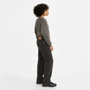 Levis Low Pro Womens Jeans Black Mid Rise Straight Leg