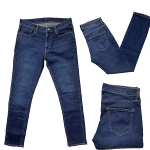 Branded Men's Blue Stretch Denim Jeans