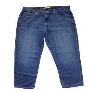 Generic Womens High Rise Straight Crop Plus Size Jeans