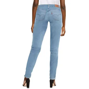 Generic Womens Light Blue Patch Denim Plus Size