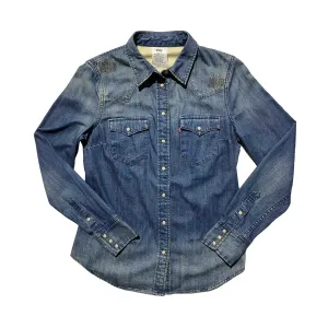 LEVIS Western Denim Shirt Women's Blue