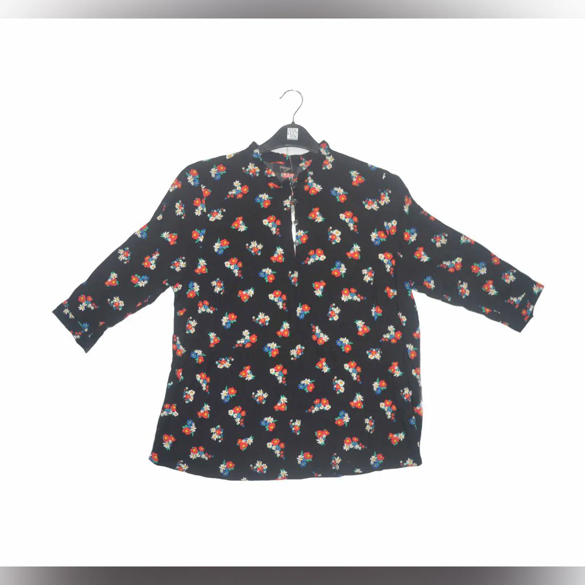 Papaya US12/UK16 Black Womens Blouse