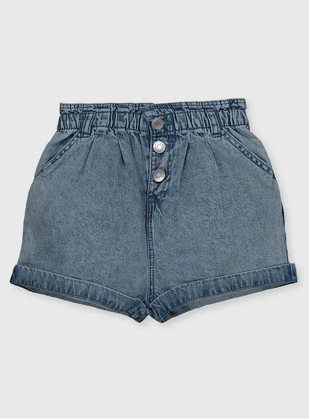 Generic Waist 22 Blue Women's Denim Short - image 1