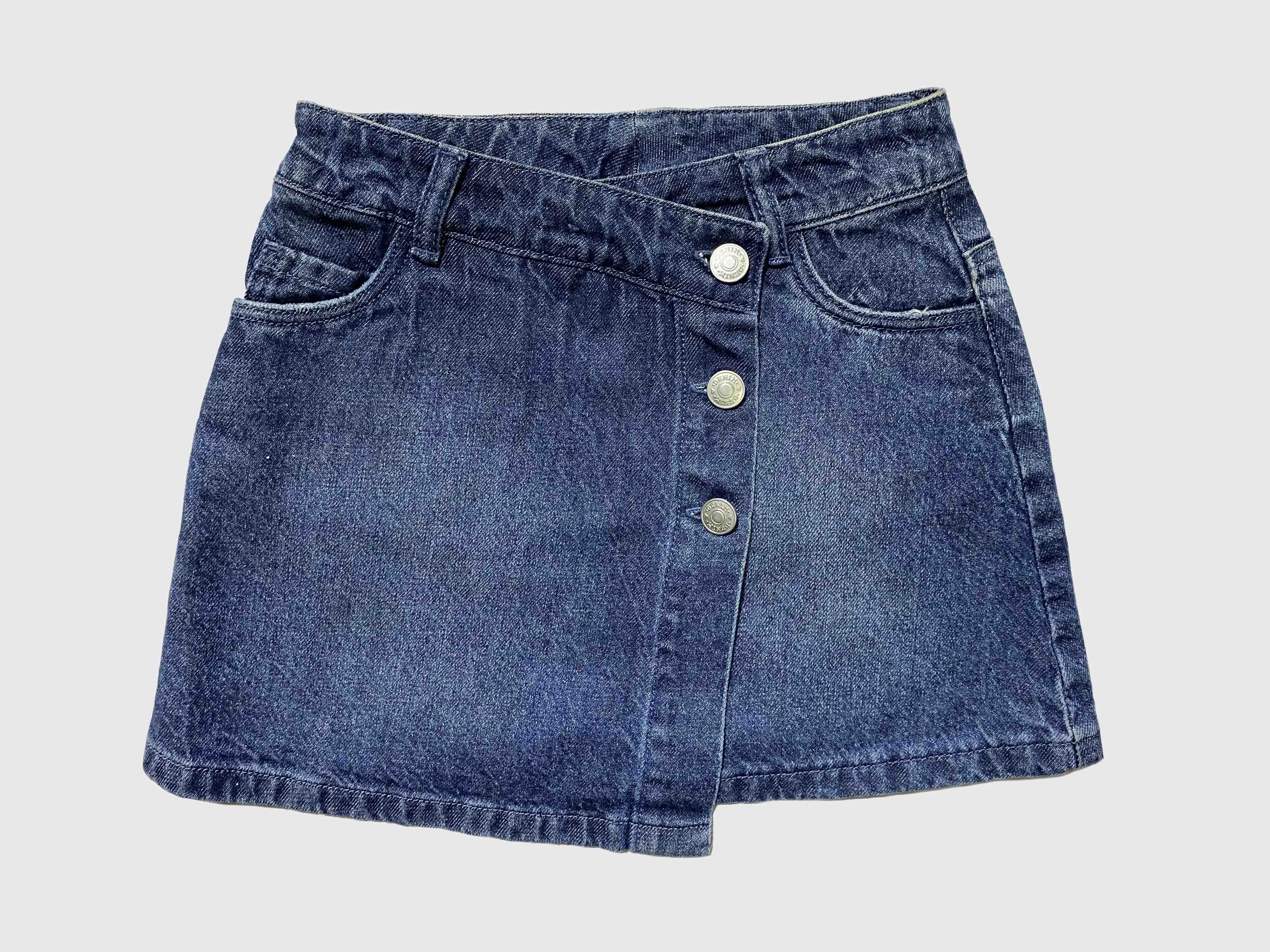 F&F Girls Denim Skirt 7-8ys