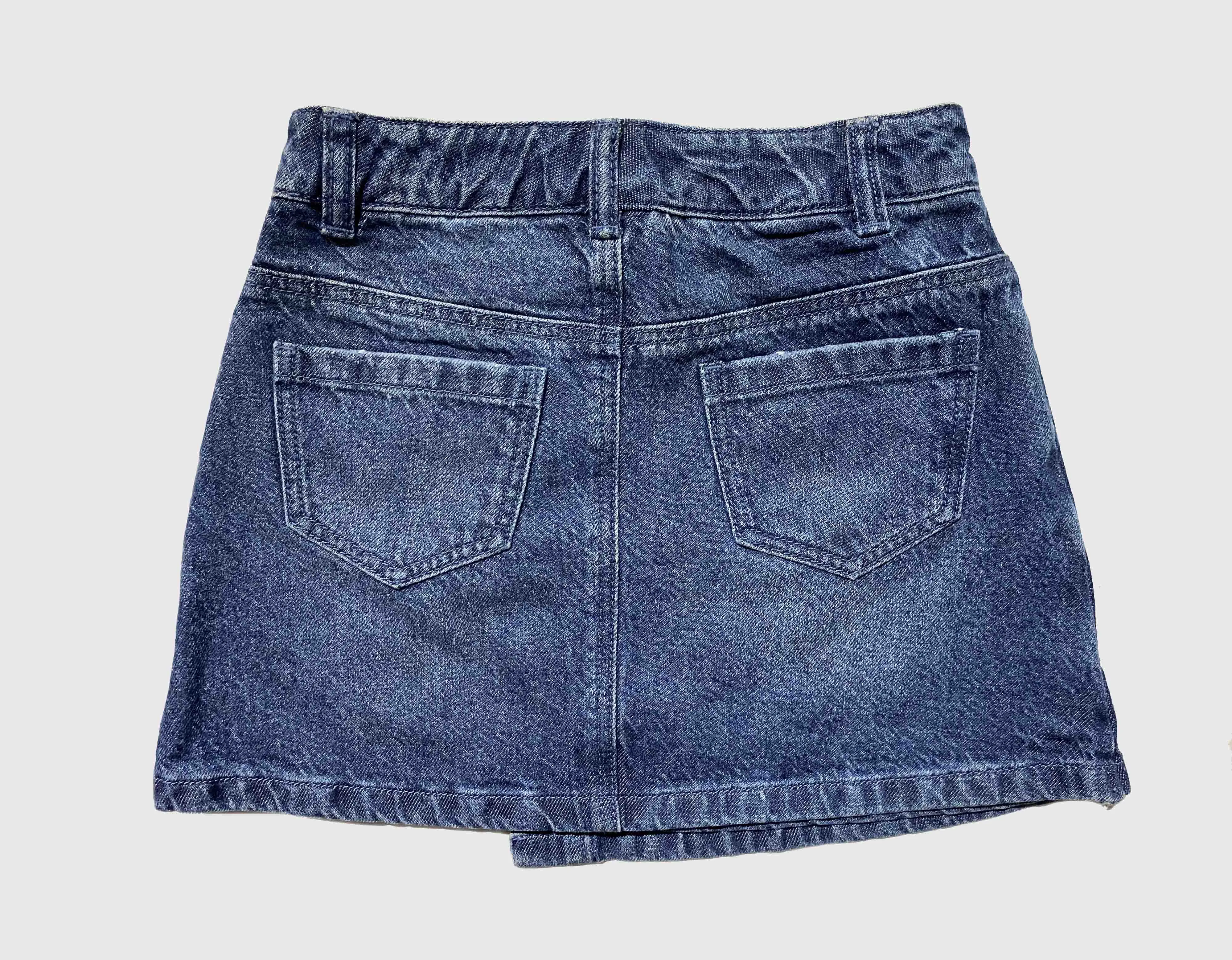 F&F Girls Denim Skirt 7-8ys - image 2