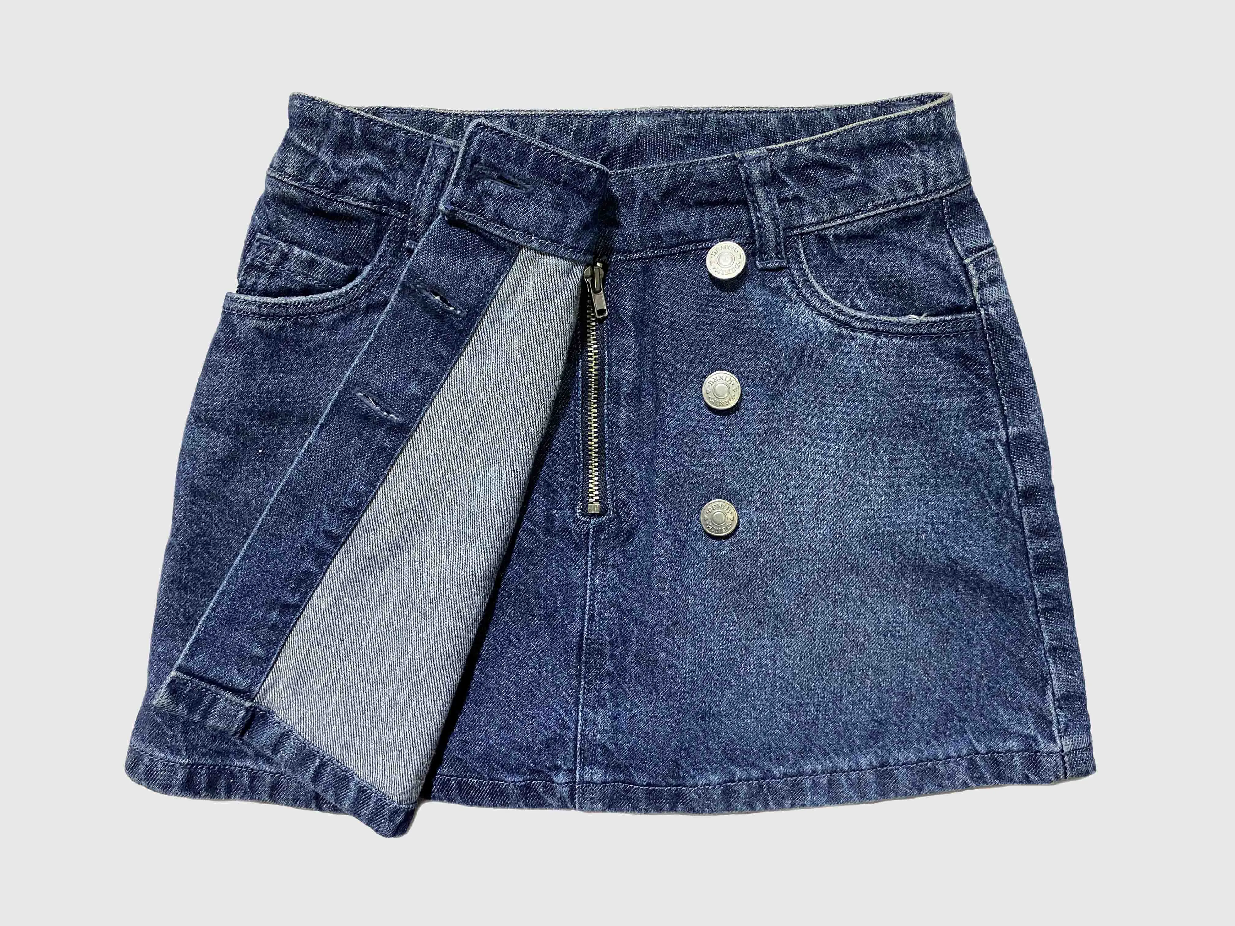 F&F Girls Denim Skirt 7-8ys - image 3