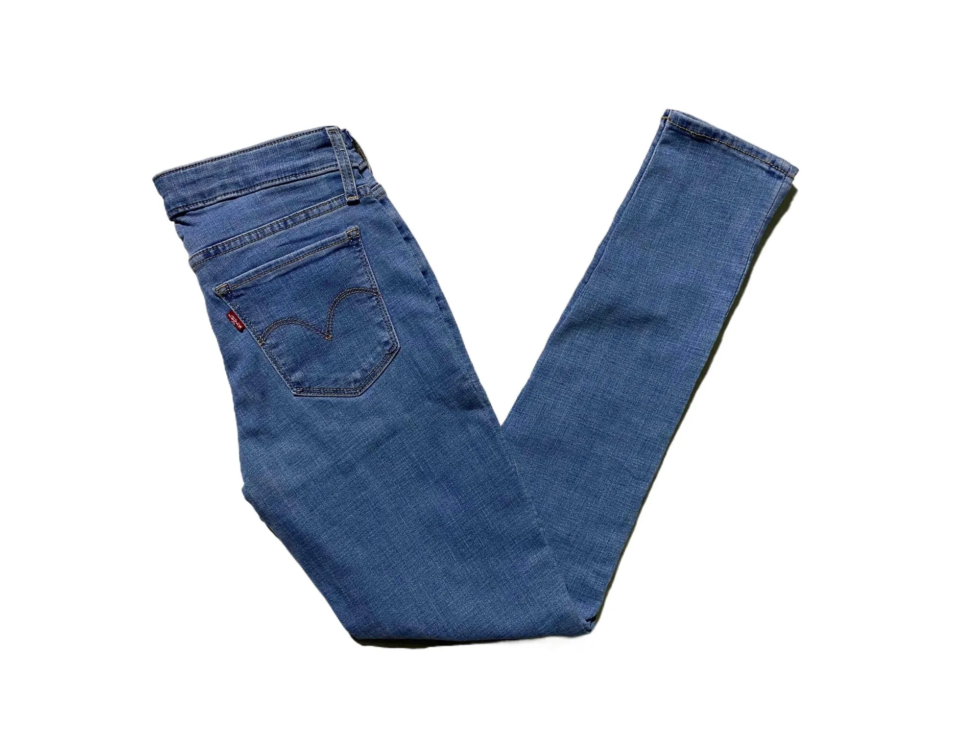 Branded L002 Waist:28 Blue Womens Skinny Jeans - image 2