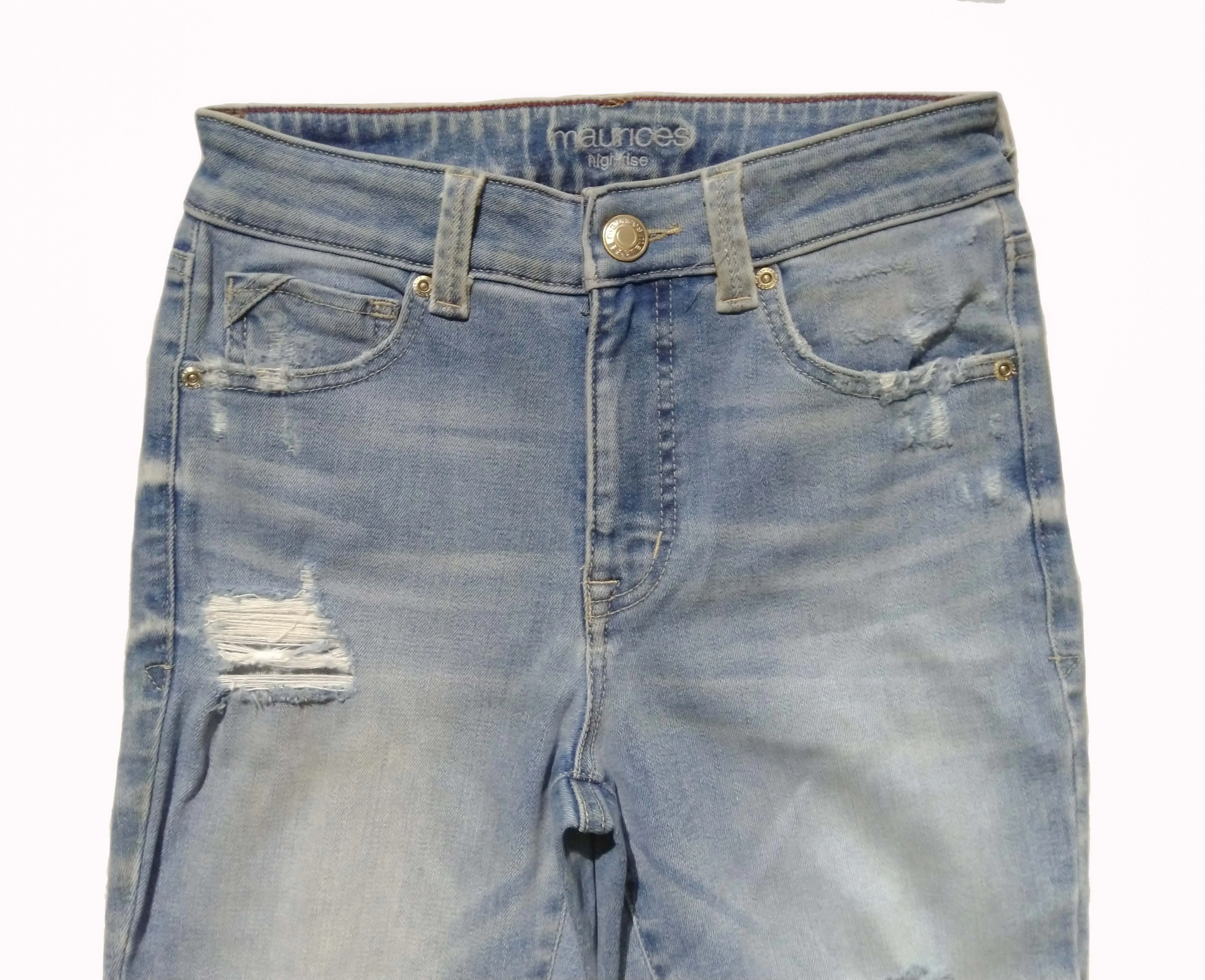 Edgely High Waist Jeans P001 Blue Denim - image 4