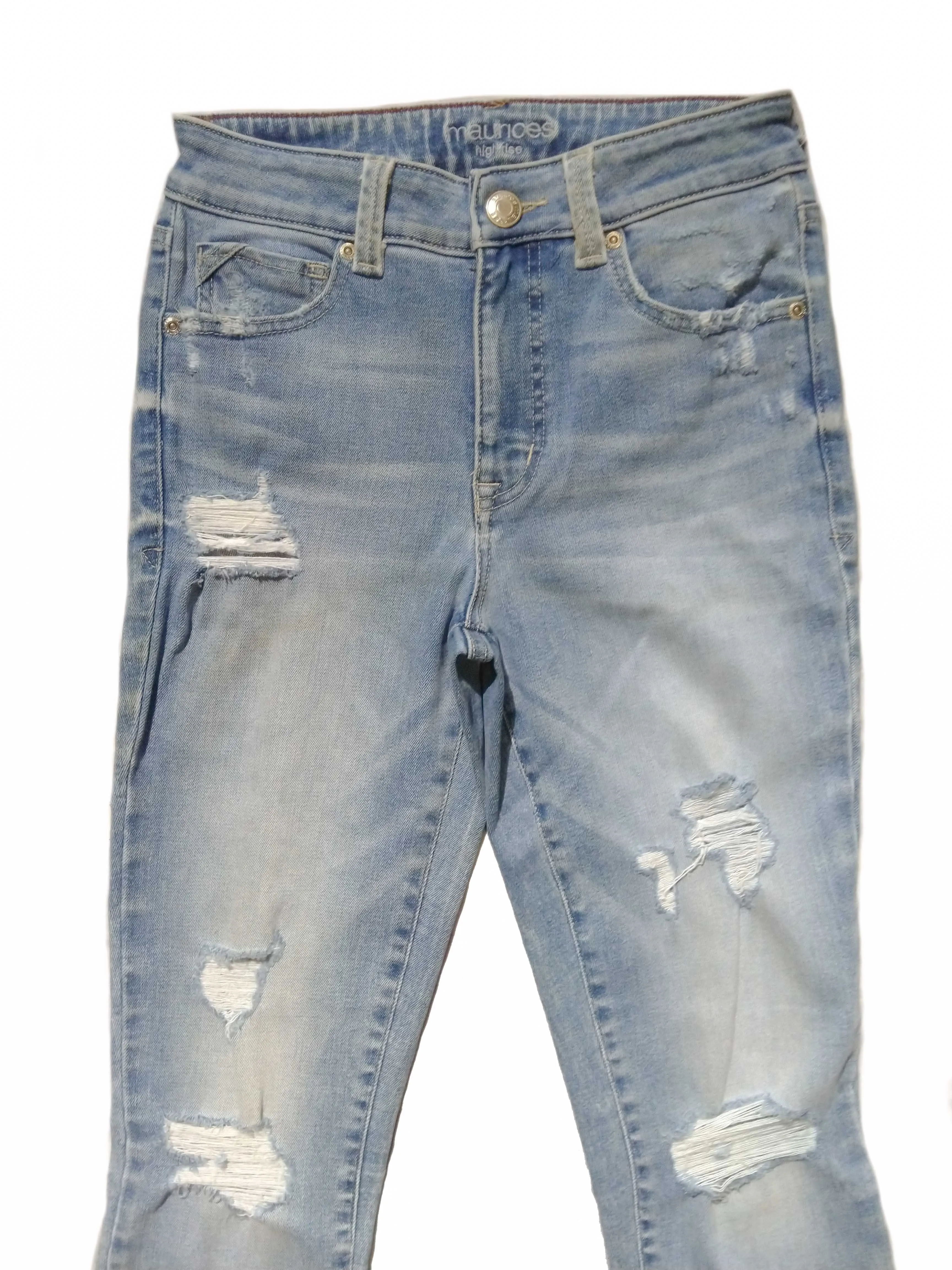 Edgely High Waist Jeans P001 Blue Denim - image 5