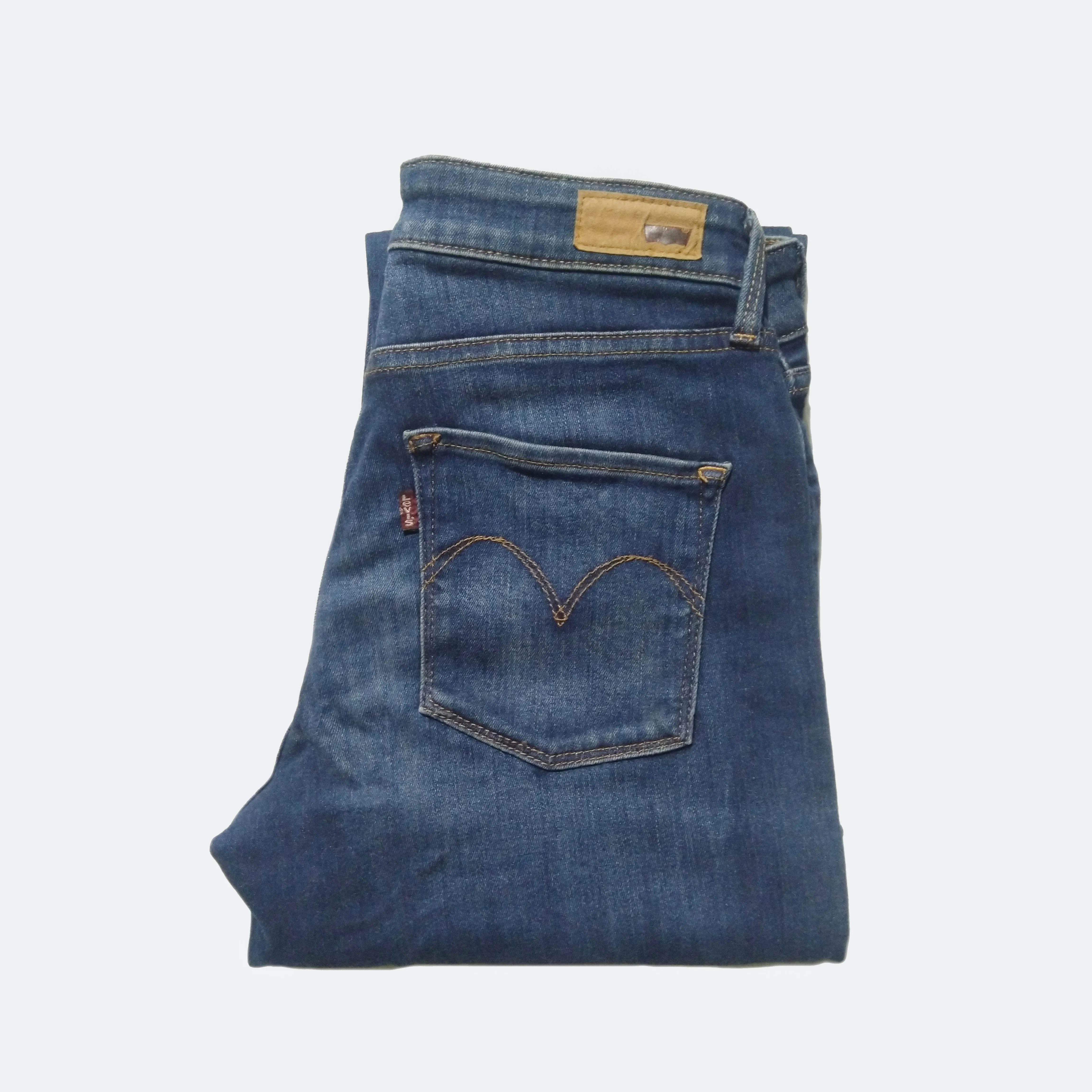 Generic Women's Straight Cut Mid Rise Jeans - image 2