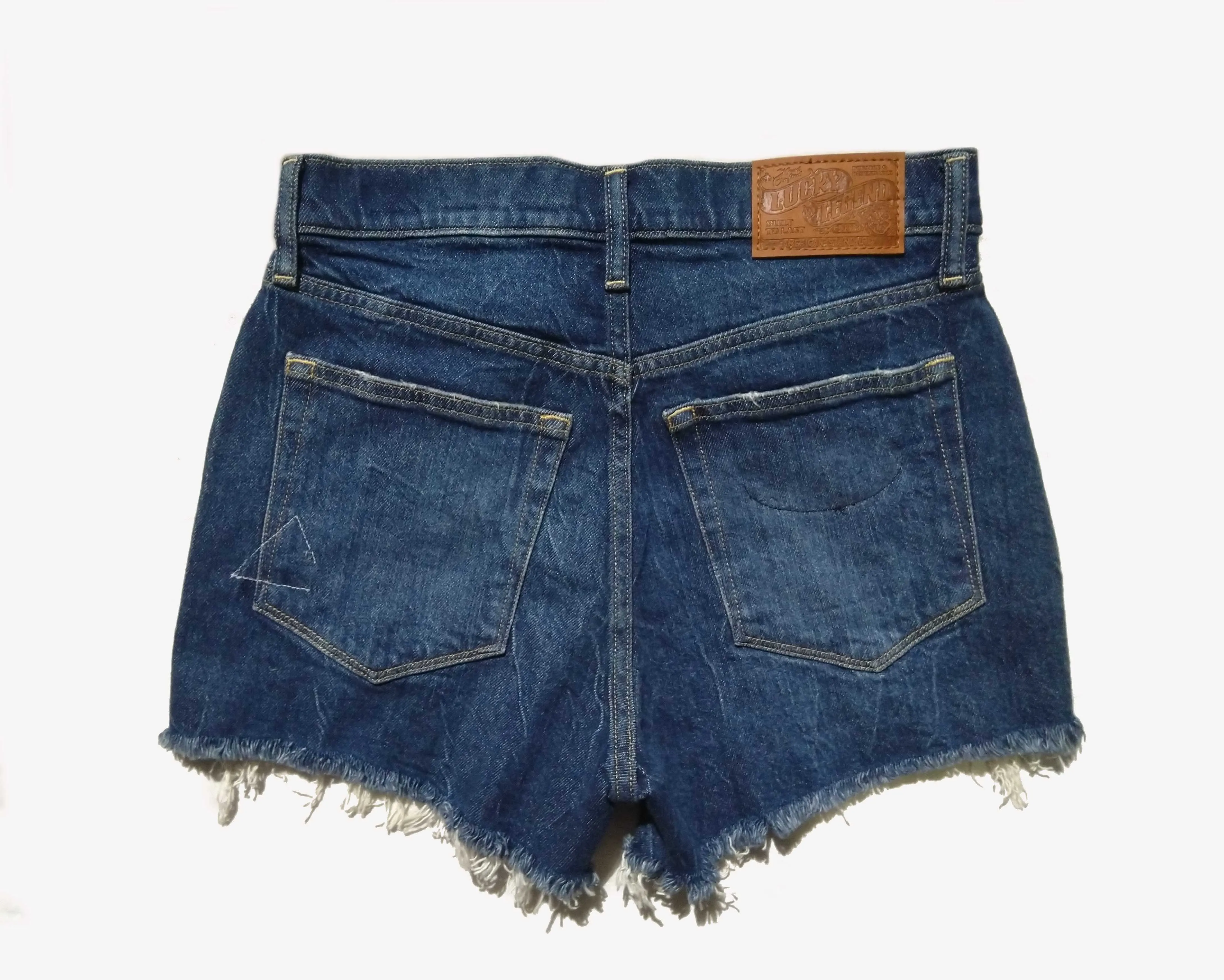 Lucky Brand High Rise Mom Short Blue Denim - image 7
