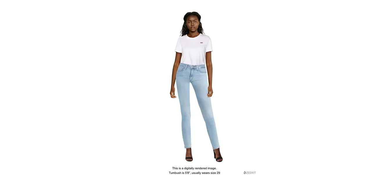 Levi's High Rise Skinny Slim Fit Blue Jeans - image 5