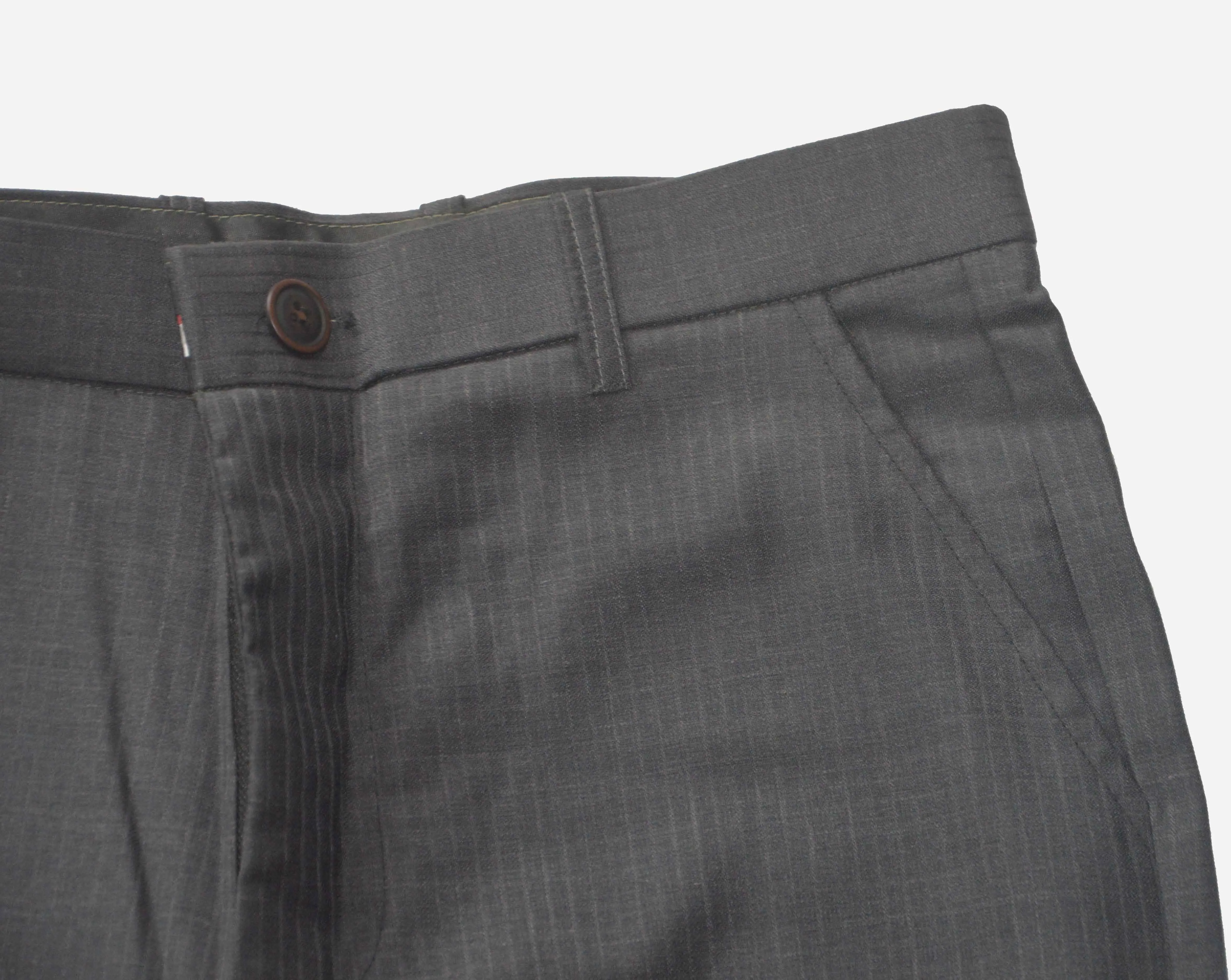 Mens Slim Fit Formal Trouser Black Waist 30 - image 3