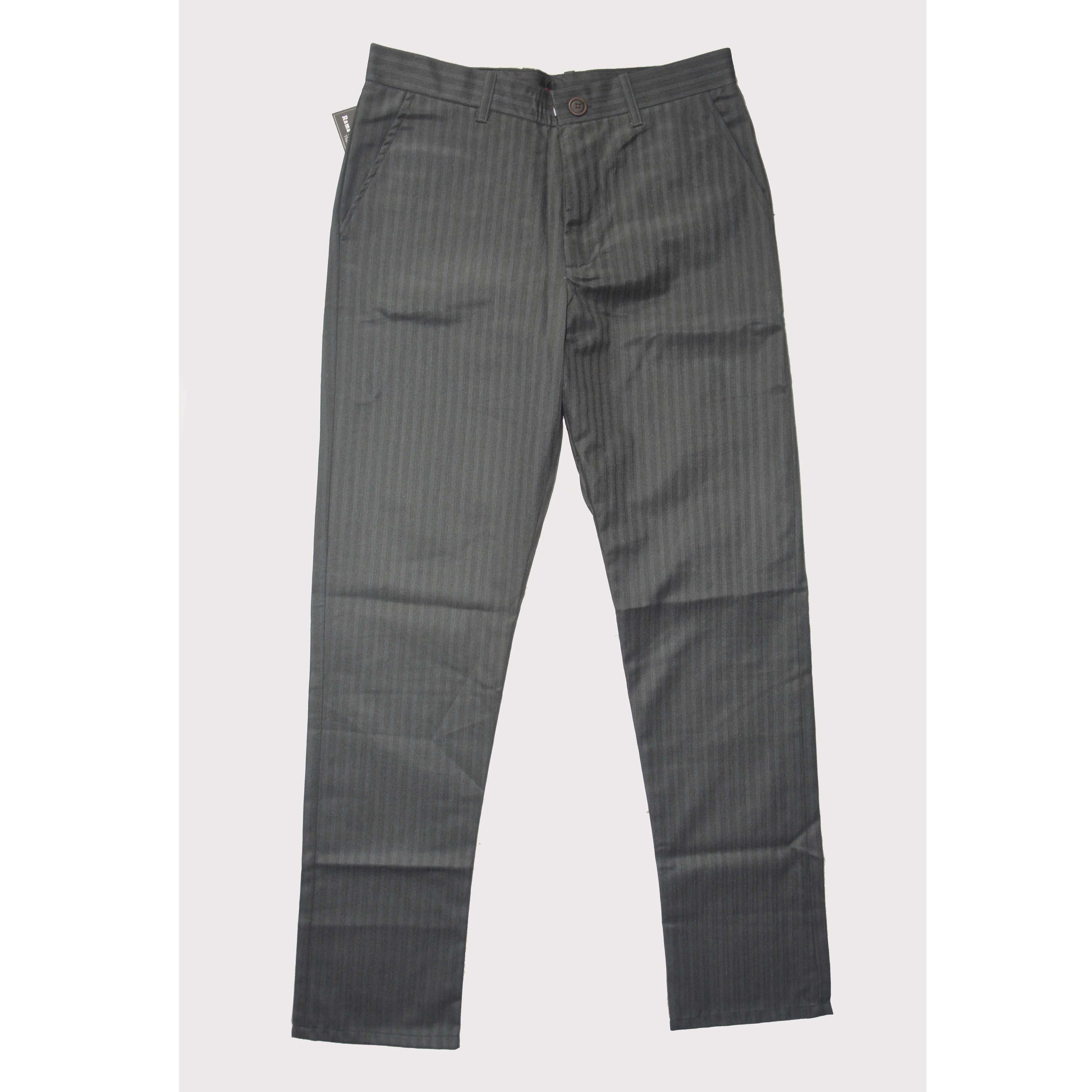 Generic Mens Slim Fit Formal Trouser Black Waist:30 - image 2