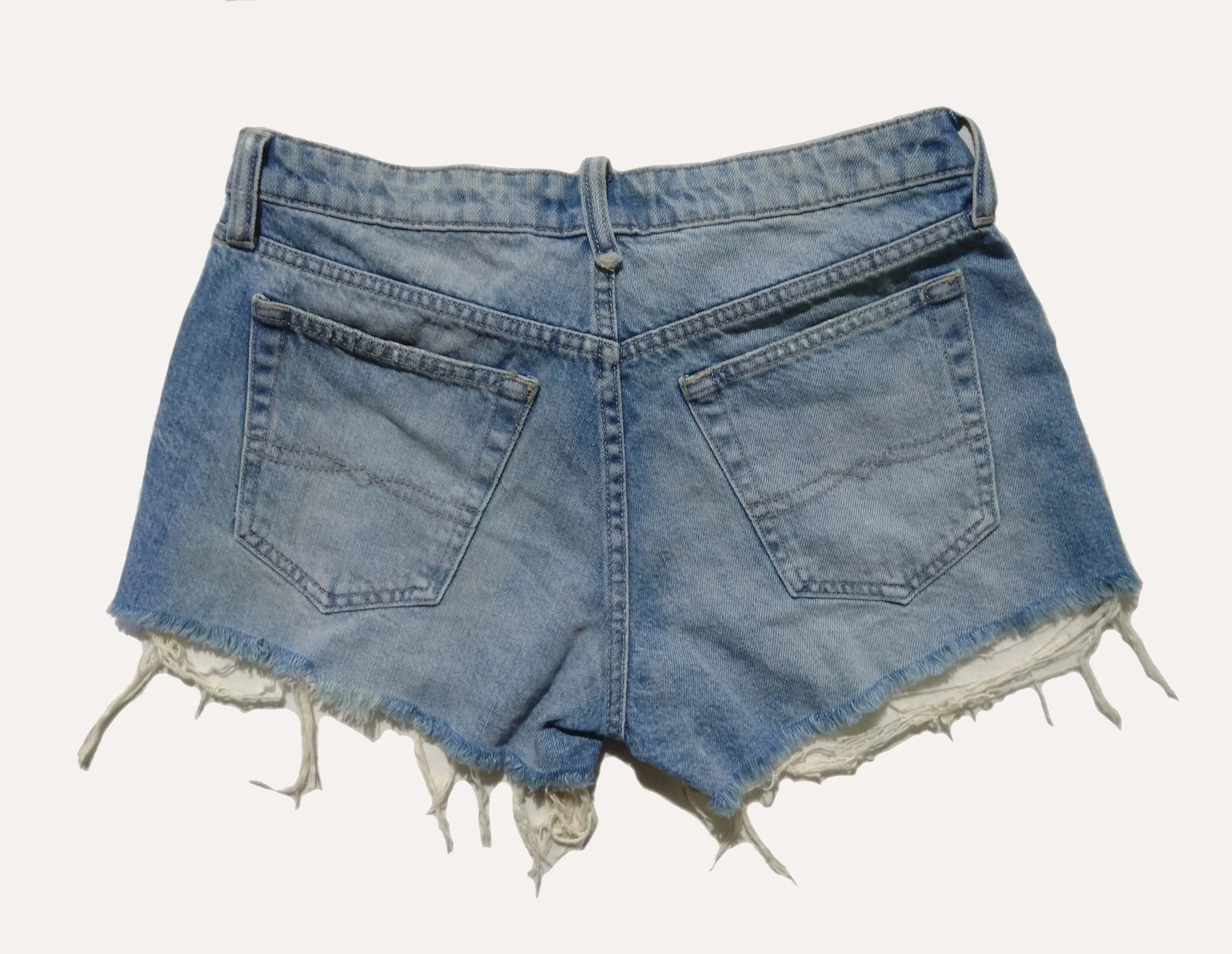 Lucky Brand Blue Mid-Rise Cut Off Shorts - image 2
